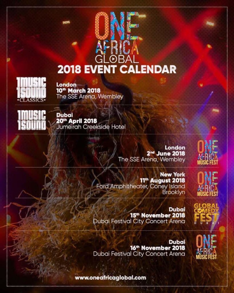One Africa Music Fest Paul Okoye Releases Dates for the International
