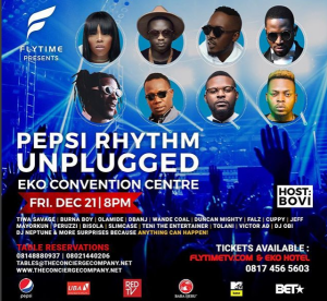 Catch Up With Burna Boy, Olamide, Tiwa Savage And Dbanj At Pepsi Rhythm ...